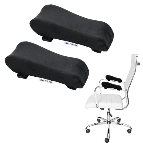 Nivofu Almohadilla para Reposabrazos, Cojín Ergonómico para Silla de Oficina, Escritorio, Juegos y Ruedas - 2 Piezas