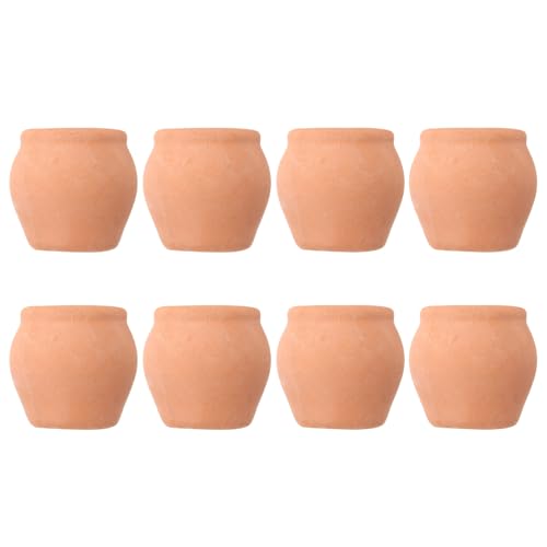 SHOWERORO 8 Macetas Pequeñas de Terracota para Suculentas Mini Macetas para Plantas de Vivero al Aire Libre Ideales para Decoración de Escritorios y Ventanas