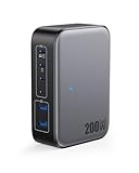 USB C Charger 200W USB Charging Block,6 Ports GaN IV Foldable Wall Charger Outlet Plug,QC4.0 Fast Charging Station Hub,PD 65W Laptop Adapter for MacBook Pro/Air,Dell,iPhone 16/15,Galaxy,Steam Deck