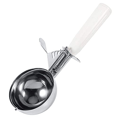 Opiniones y reviews de Cucharas de helado . 49 Cuchara de fruta de acero inoxidable, práctica cuchara de bola de helado de fruta con plástico Gatillo fácil Herramienta de cocina Cucharón( (8cm))