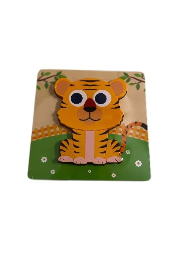 Wooden Printed Jigsaw Puzzles for Kids (Tiger)