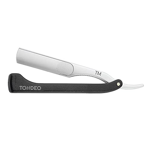 TONDEO Rasoir TM le prestige du couteau de barbier d'exception livré avec ses 10 lames TCR