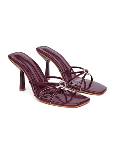 Image of TRYME Elegant Stilettos Heels for Women | Comfortable Slip-On Dress Sandals | Fashion Pencil Heel Footwear
