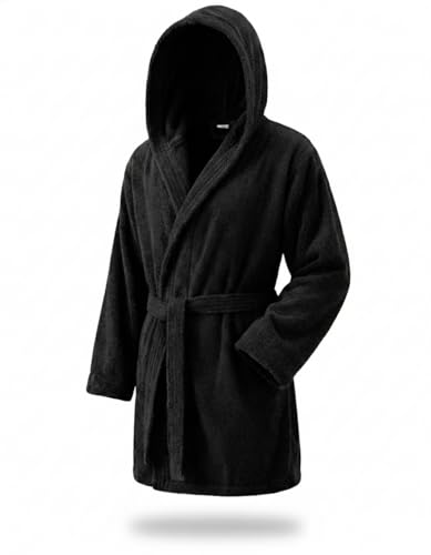 Top Towel Unisex Elegant, Schwarz, XL EU