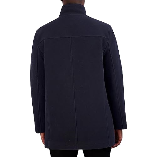 Image of Cole Haan mens Full Zip Wool Plush Car Coat