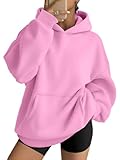 AUTOMET Womens Oversized Hoodies Fleece Sweatshirts Fall Fashion 2025 Pullover Winter Clothes Outfits Pink XS