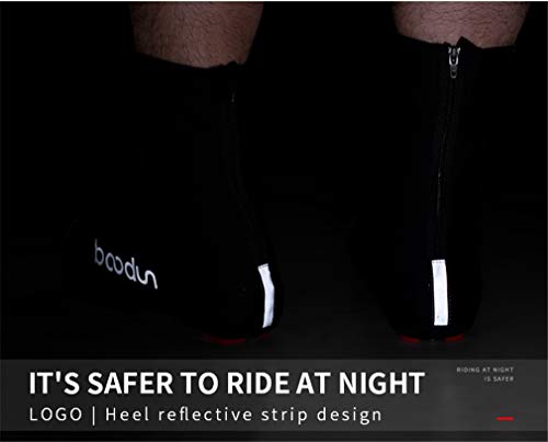 Cubrebotas Ciclismo YODZ, para Hombre Mujer, Aislante Impermeable, Negro, M miniatura 4