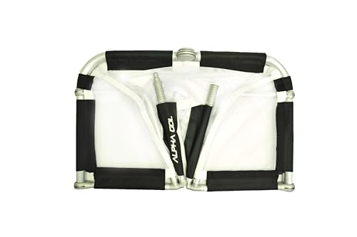 Alpha Goal Aluminum Folding Goal (Black, 4x2.5) with Carry Bag