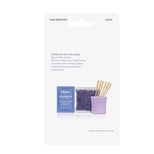Image of Sally Hansen Salon Wax Beads Kit | Hair Removal for Face & Bikini | No Waste, No Strips | Complete Home Waxing Kit