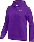 Nike Womens Pullover Fleece Hoodie (Purple, Large)