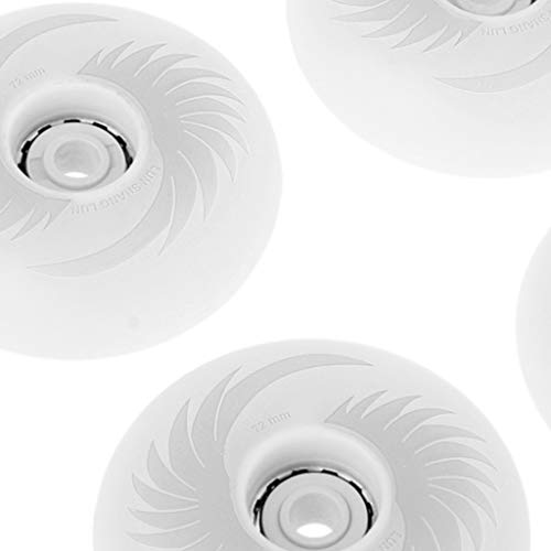 YIJU Rodas de Reposição de 4 Unidades para Patins Ao Ar Livre em Linha, Roda de PU Reluzente E Ilumi