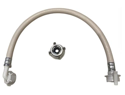 給水ホース 洗濯機 蛇口アダプター付 ジョイント 14-23mm対応 洗濯機用ホース ワンタッチ sen-ho-su- (50cm)