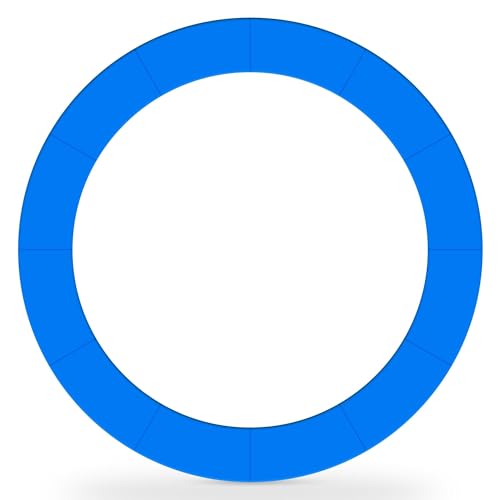 AW 12FT Trampoline Spring Cover Replacement Trampoline Safety Pad Trampoline Accessories, UV-Resistant, PVC EPE Foam Protection Blue