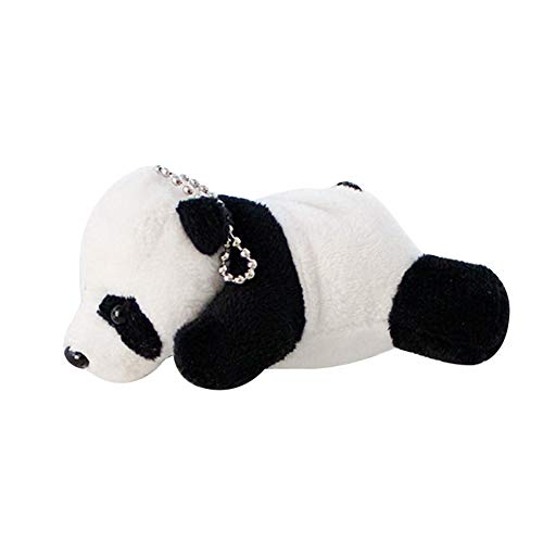 Oyov2L Keychain Pendant Cute Plush Toy Little Panda Hanging Keychain Key Holder Pendant Bag Ornament Plush Toys Christmas Decor Black White One Size
