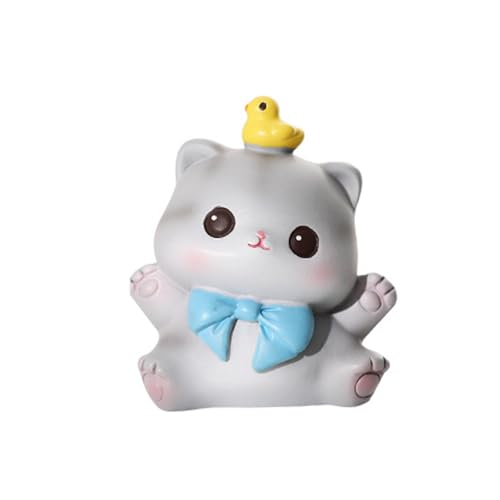 樹脂像家の装飾のアクセントリアルな置物テーブルセンターピース小動物彫刻ペット愛好家のための樹脂猫の置物