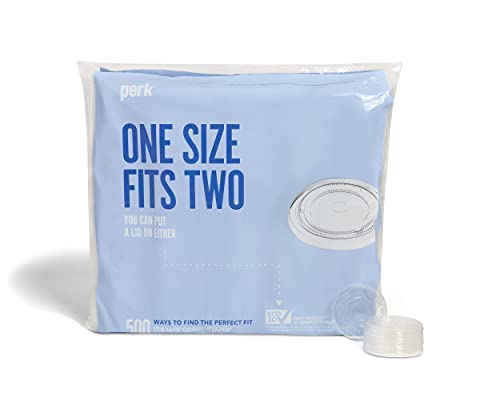 Staples Perk Compostable Straw Slot Plastic Lid, 12/16 Oz.
