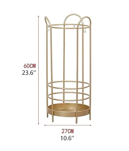 Porte-parapluies étagère en fer forgé avec support de séchage pour entrée