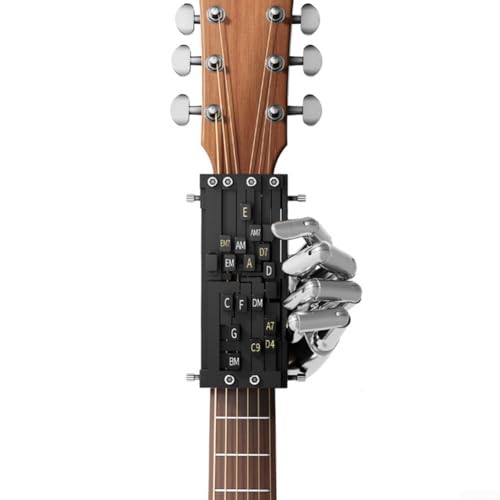 Prensador de acordes de guitarra, entrenador de acordes de guitarra, herramienta de aprendizaje esencial para principiantes principiantes de guitarra, iniciador de aprendizaje de guitarra, accesorios