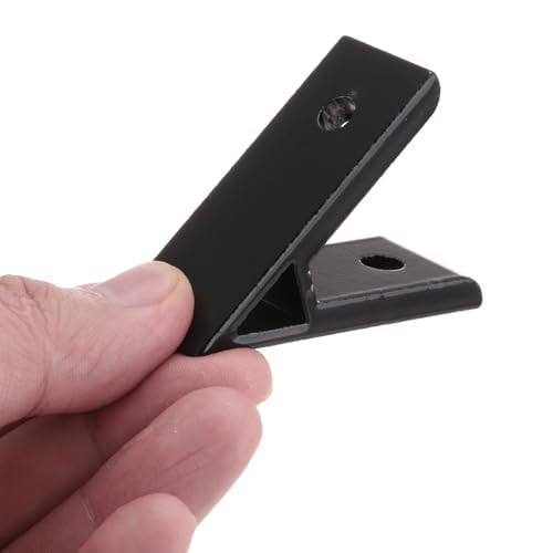 PATIKIL 45 Grad Winkel Eckwinkel, 4 Stücke 60 x 22 x 45 mm Aluminium Profil Zubehör Eckverbindungswinkel für 3030 Serie (Schwarz)