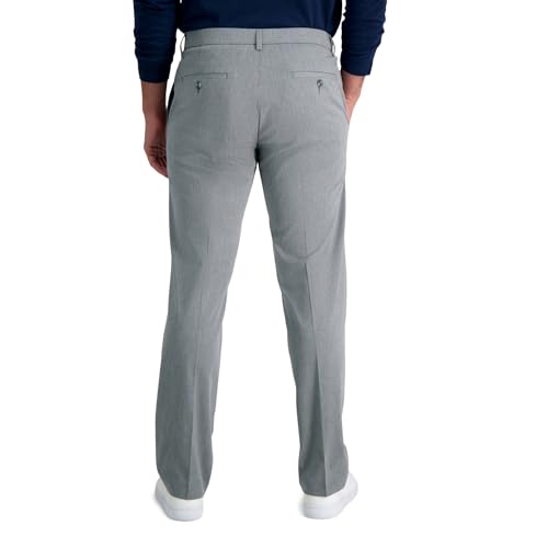 Image of Haggar Men's Iron Free Premium Khaki Straight Fit Flat Front Pants