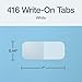 Redi-Tag, RTG31010, Permanent Stick Write-On Index Tabs, 416 / Pack, White, (Pack of 1)