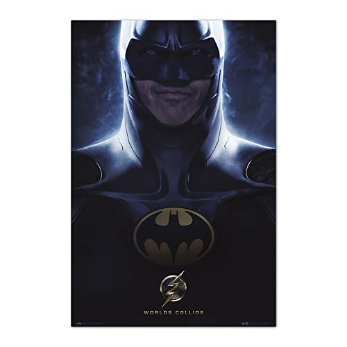 Grupo Erik DC Comics The Flash - Batman Poster - 36 x 24 inches / 91.5 x 61 cm - Shipped Rolled Up - Cool Posters - Art Poster - Posters & Prints - Wall Posters