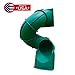 Swing-N-Slide WS 5040-G Quick Connect 5 Foot Turbo Tube Slide Plastic Enclosed Slide for 5 Foot Deck Heights, Green