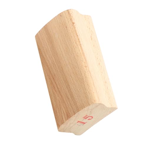 SUPVOX bloque de lijado de de guitarra redondo radial luthiers objetivo circular bloque de nivelación de trastes de bajo de madera Light Brown