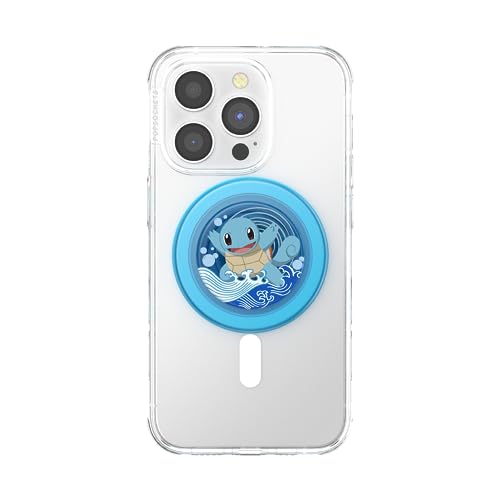 Image of PopSockets Phone Grip for MagSafe, Magnetic Holder- Squirtle Water