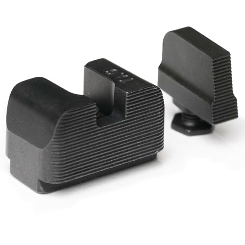 Image of TAG PRECISION Optics Ready Gun Sights for Glock 10mm /.45 ACP Pistols | CNC-Machined Steel Construction, Nitride Finish, Enhanced Sight Picture, Easy Installation