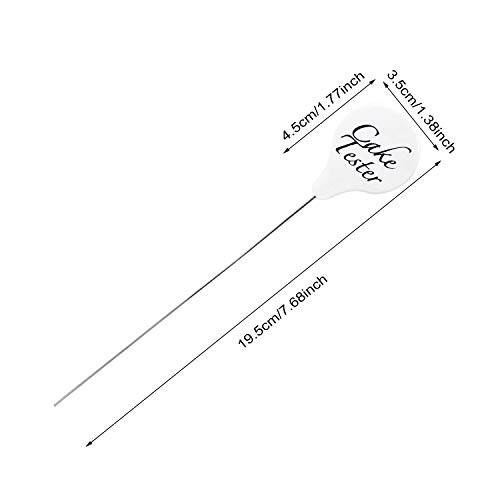 Honbay 6Pcs Reusable Cake Tester Needles Stainless Steel Cake Tester Probe Skewer Baking Pick Sticks Tool For Home Bakery Muffin Bread Cake (195Mm) #TOP1