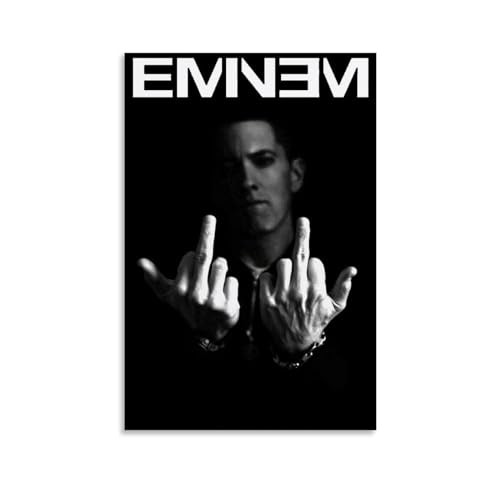 Yunneat Eminem Rapper Poster Vintage Wall Art Poster 12x18inch(30x45cm) Bedroom Living Room Decor