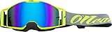 6027-203 - Oneal B-30 2020 Reseda Radium Motocross Goggles Blue Neon Yellow (Radium Blue)