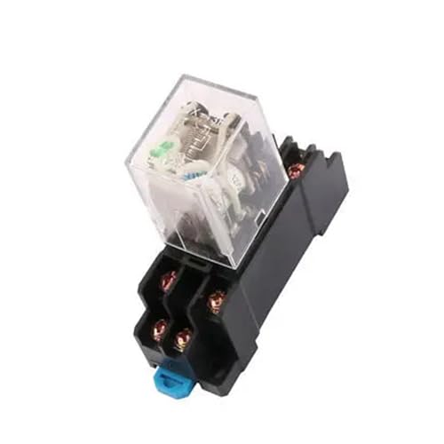 Relé de potencia electromagnético DC12V con terminal de tornillo y enchufe de 8A y 10A 4