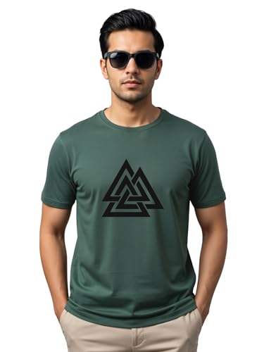 Image of ADRO Men's 100% Cotton Regular Fit T-Shirt