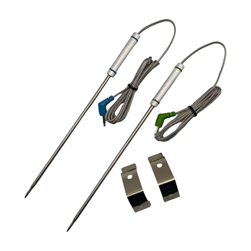 SenWellTempPro Meat Probe Replacement for Thermopro Thermometers TP20, TP17, TP16, TP10,TP09, TP08, TP-08S, TP-07, TP06S, TP04, TP25, TP27, TP28, TP829, TP930 Plug 2.5mm Blue and Green