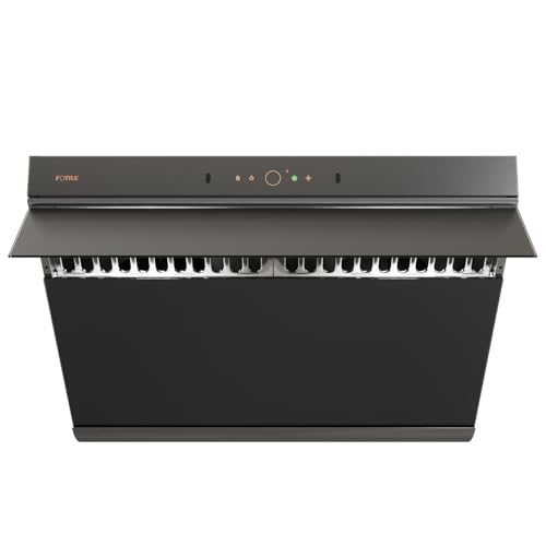Fotile Moonshadow JQG7507-Y Campana extractora de cocina de 76 cm para debajo del clóset o de pared, 1100 CFM, nivel de 4 velocidades con luces LED, resistencia a huellas dactilares y control de