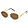 SOJOS Retro Oval Sunglasses for Women Trendy Sun Glasses Classic Shades UV400 Protection SJ1217 Gold/Brown