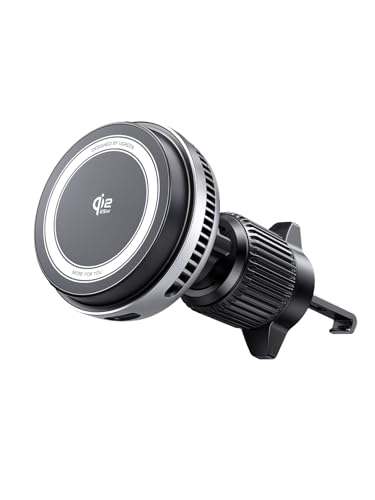 Cargador Inalámbrico Coche Qi2 UGREEN MagFlow Pro para Rejilla de Ventilación iPhone 16 15 Pro