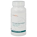 Vitaplex R(+) Alpha-Liponsäure hochdosiert (400 mg, 60 DR Kaapseln) - Alpha Lipoic Acid in Coenzym R-Form und Racemats Form - Magensaftresistente Kapseln