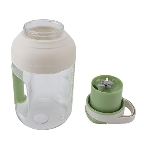 Portable Blender, Mini Blender 1.5L Cordless Large Capacity Small Blender with Ergonomic Handle Design for Outdoor Picnic (Green)