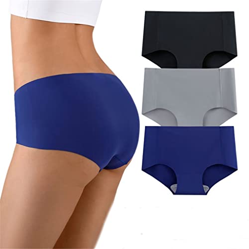Bragas de seda de hielo cómodas para el gimnasio y la oficina pack de 3 sin costuras