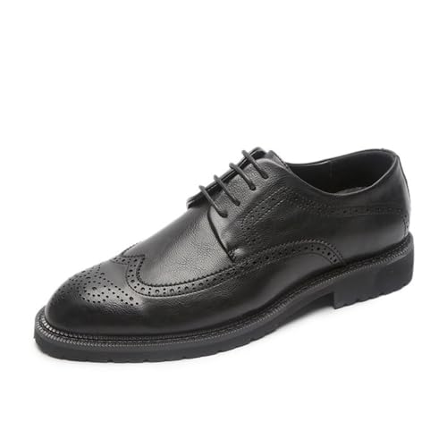 Premium Leather Lace Up Oxford Shoes for Mens Comfortable Business Casual Work Formal Walking
