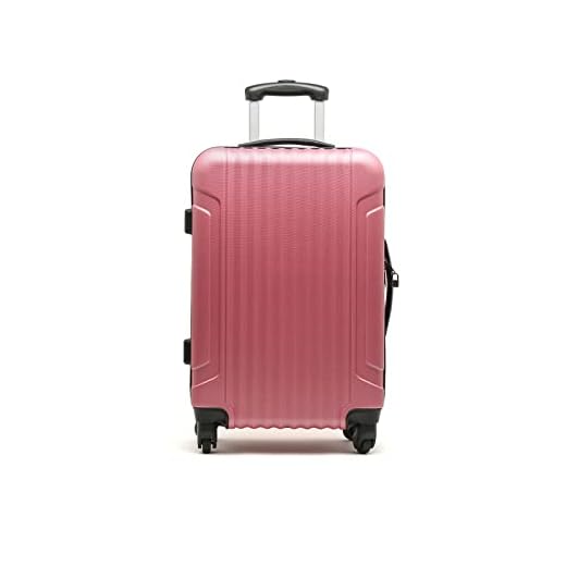 MISAKO Turbo Maleta Mediana - Maleta de Viaje - 45X63X24 CM - Lila - Rígida