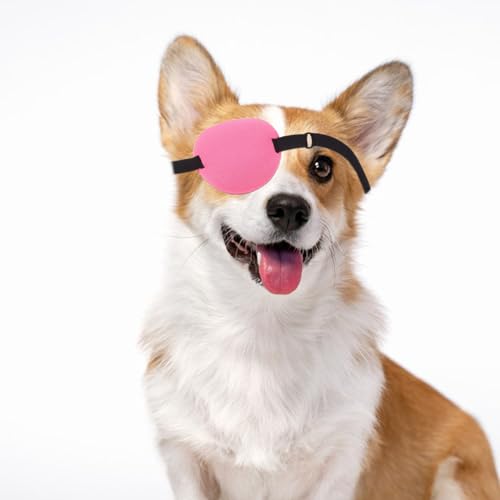 Happyyami Augenklappe Für Hunde Verstellbare Weiche Augenabdeckung Nach Op Schutz Vor Schmutz Und Wind Leicht Zu Reinigen Für Verschiedene Hunderassen