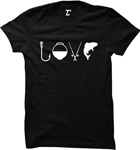 Love Fishing Gear - Tackle Buoy Pole Bass Women's T-Shirt (Black, X-Large)