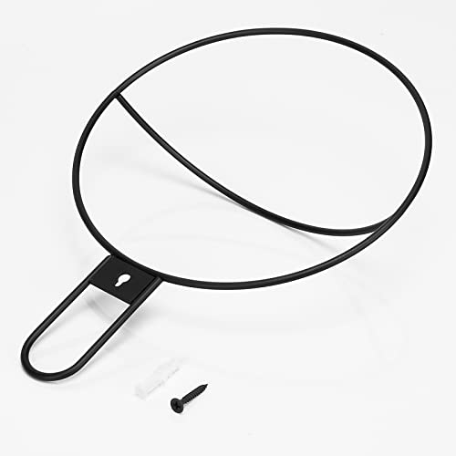 Nearmoon Bath Towel Ring, Bathroom Hardware Accessories - All Metal Towel Rack Heavy Duty Towel Hanger For Bathroom/Kitchen, Rustic Hand Towel Holder Wall Mounted, Matte Black #TOP5