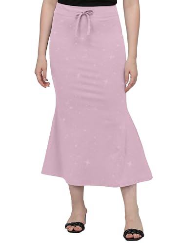 Image of Mehrang Stretchable Shimmer Saree Shapewear Petticoat for Women, Skirts for Women,Shape Wear Dress for Saree
