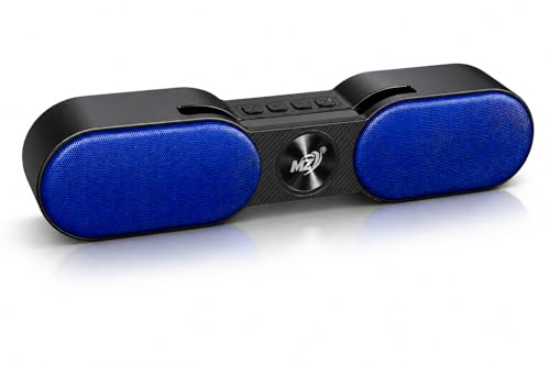 Image of Prime Beat 80W Bluetooth Speaker with Mobile Stand, TWS Pairing, Bluetooth 5.3, 1500mAh Battery, Loud Bass & Clear Sound, USB /TF /FM Support - Wireless Speaker for TV, Laptop, Tablet & Mobile (Blue)