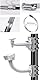 Mast Holder, Mast Mount,Halterung für Uberwachungskamera, Masthalterung,Vertikale Masthalterung, Vertical Mast Holder with Three Adjustable Clamps, für Kamerahalterung